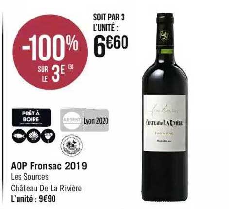 aop fronsac 2019 les sources château de la rivière