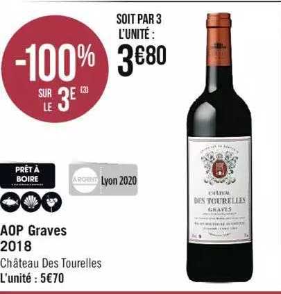 aop graves 2018 château des tourelles