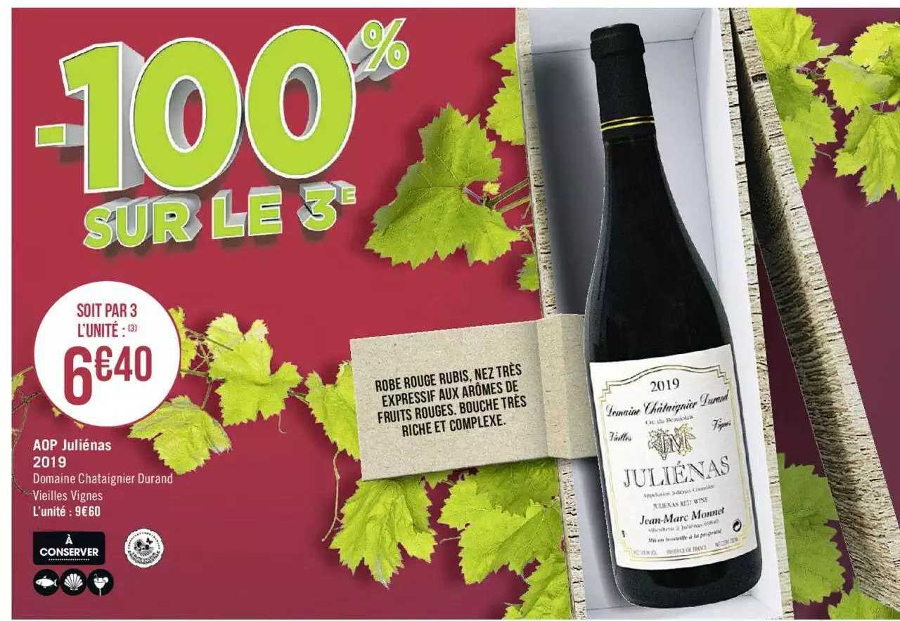 aop juliénas 2019 domaine chataignier durand veilles vignes