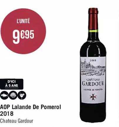 aop lalande de pomerol 2018 château gardour