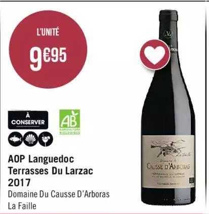 aop languedoc terrasses du larzac 2017 domaine du causse d'arboras la faille