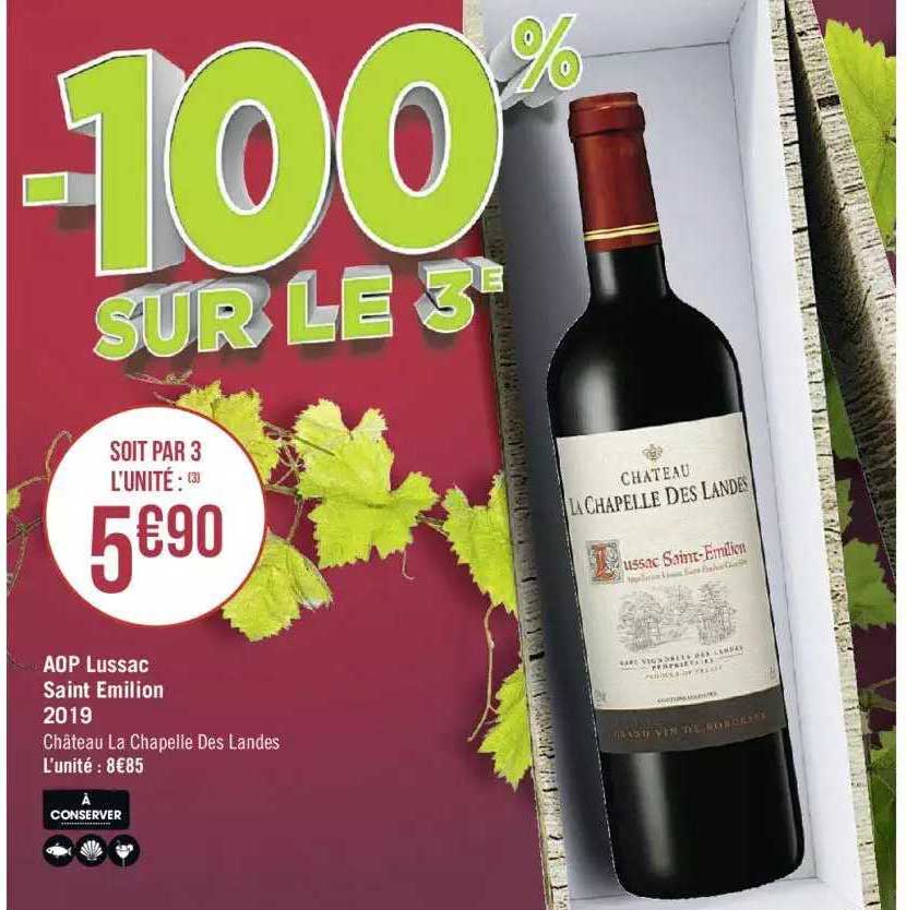 aop lussac saint émilion 2019 château la chapelle des landes