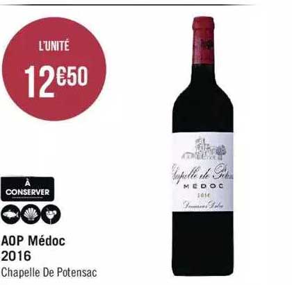 aop médoc 2016 chapelle de potensac