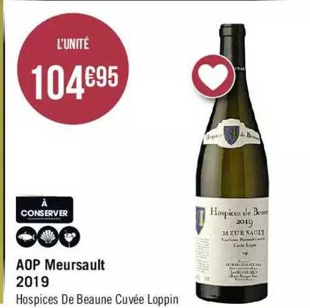 aop meursault 2019 hospices de beaune cuvée loppin