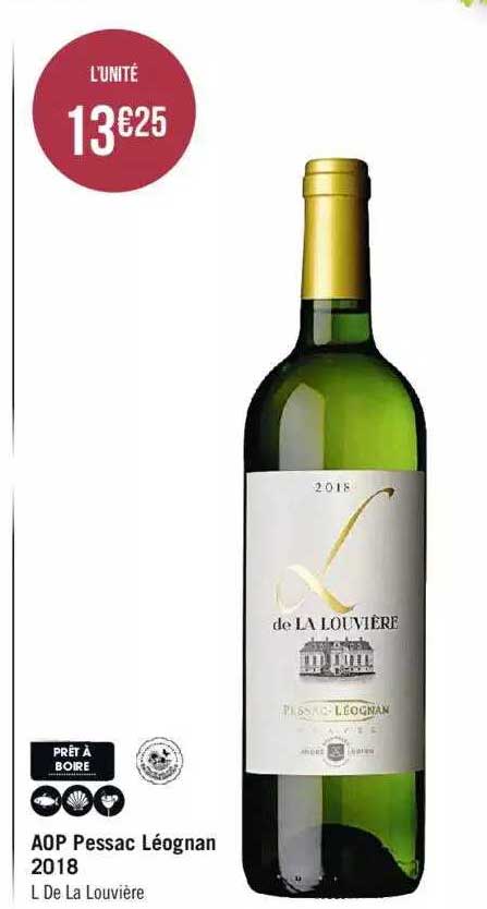 aop pessac léognan 2018 l de la louvière