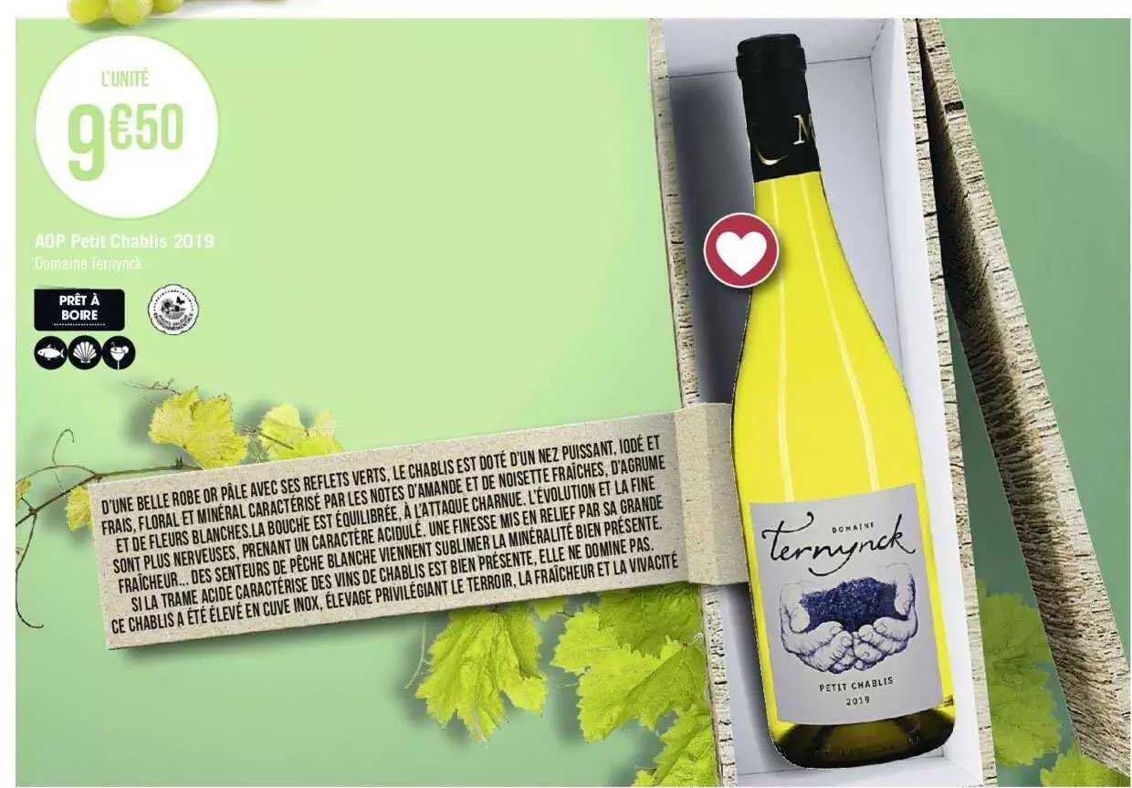 aop petit chablis 2019 domaine ternynck