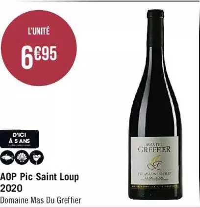 aop pic saint loup 2020 domaine mas du greffier