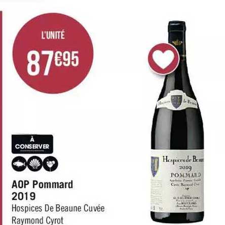 aop pommard 2019 hospices de beaune cuvée raymond cyrot