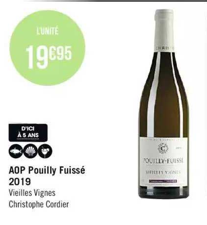 aop pouilly fuissé 2019 vieilles vignes christophe cordier