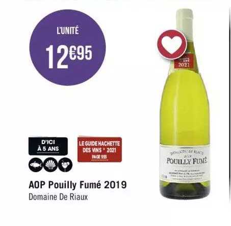 Aop Pouilly Fumé 2019 Domaine De Riaux