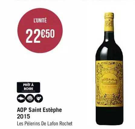 aop saint estèphe 2015 les pélerins de lafon rochet