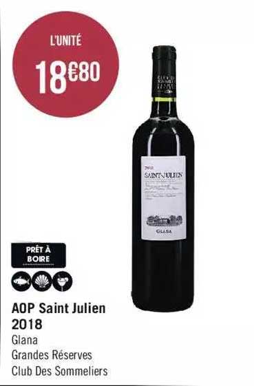 aop saint julien 2018 glana