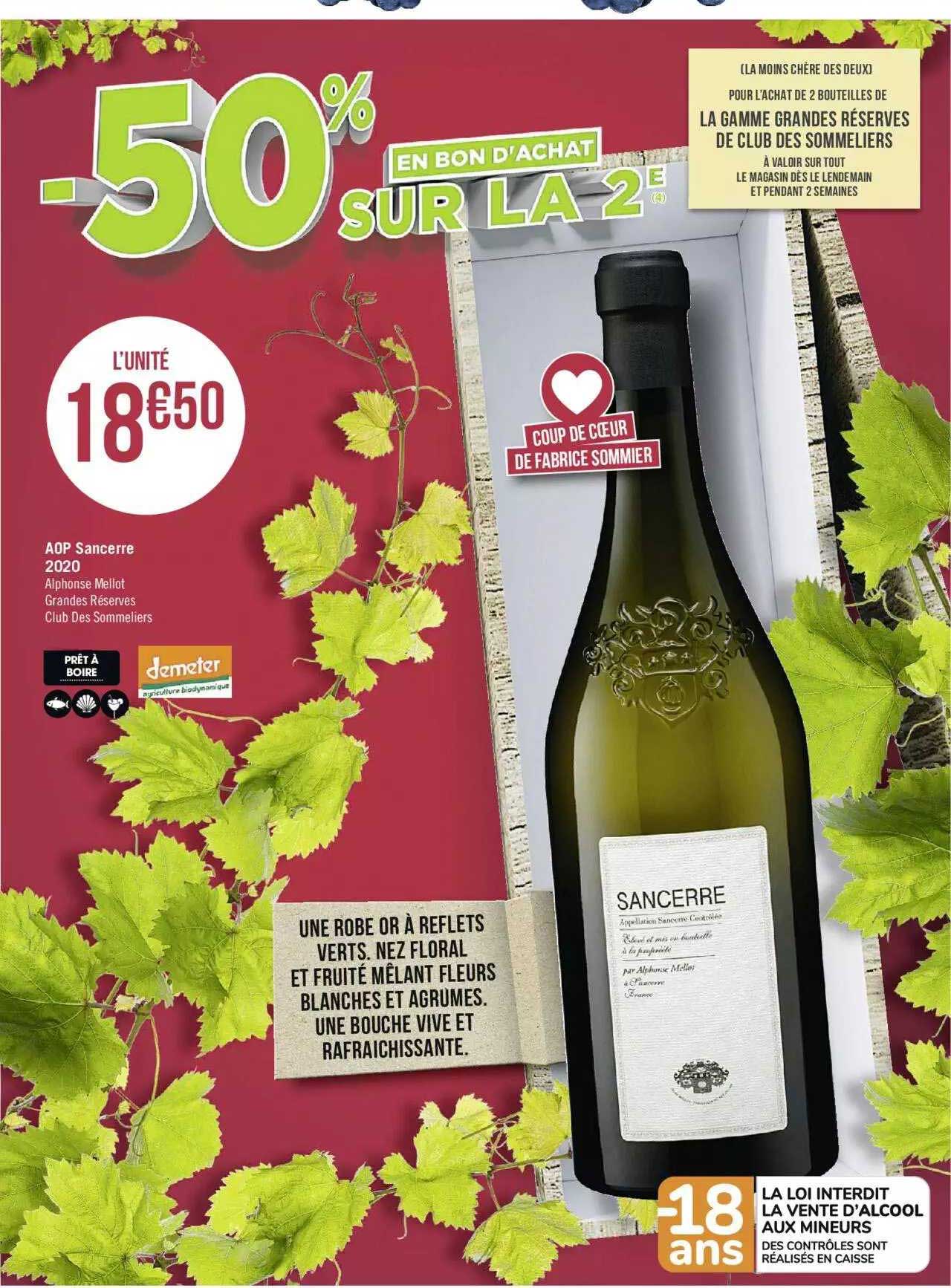 aop sancerre 2020 alphonse mellot