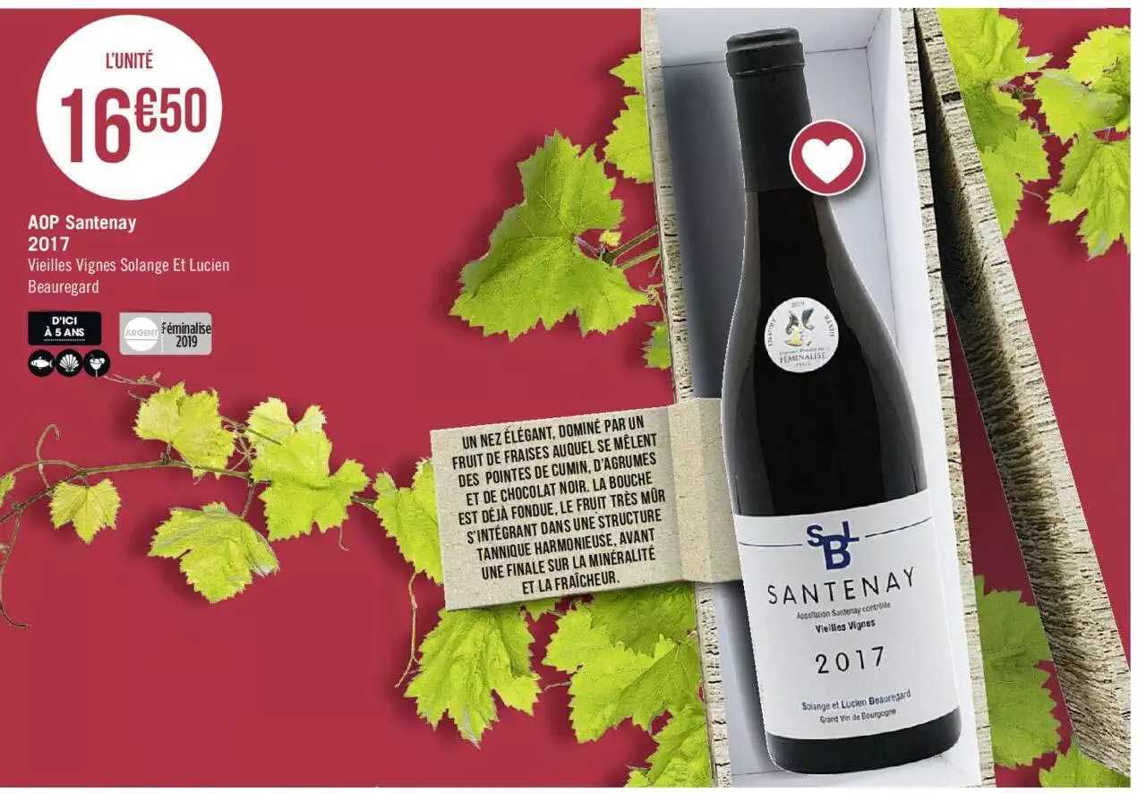 aop santenay 2017 vieilles vignes solange et licien beauregard