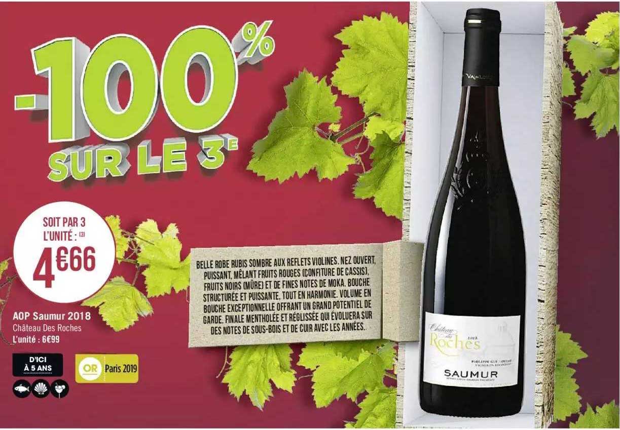 aop saumur 2018 château des roches