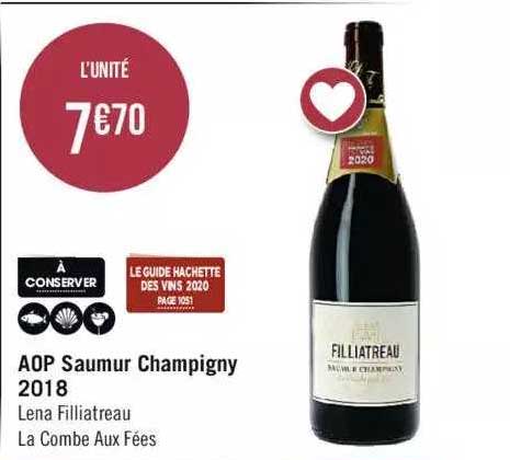 aop saumur champigny 2018 lena filliatreau la combe aux fées