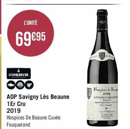 aop savigny lès beaunes 1er cru 2019 hospices de beaune cuvée fouquerand