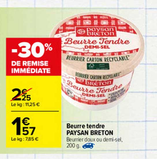 beurre tendre paysan breton