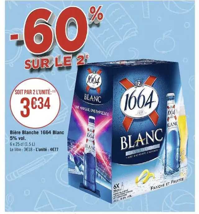 Bière Blanche 1664 Blanc