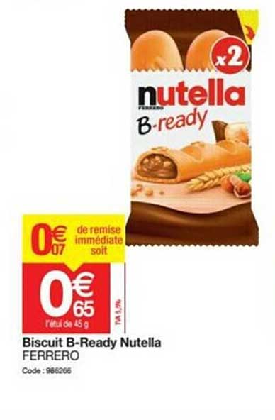 biscuit b-ready nutella ferrero