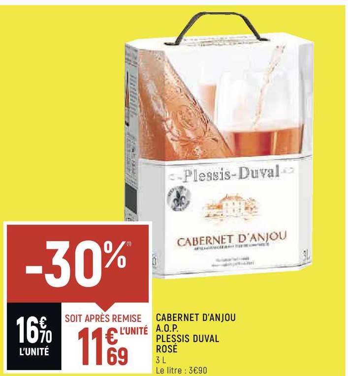 cabernet d'anjou a.o.p. plessis duval rosé