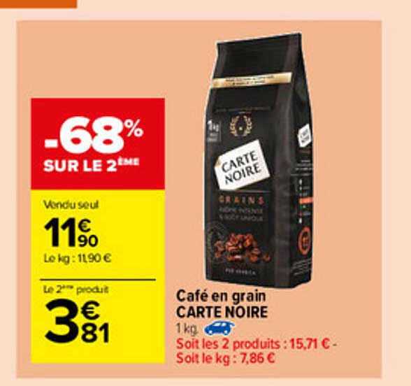 Café En Grain Carte Noire