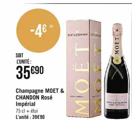 champagne moet & chandon rosé impérial