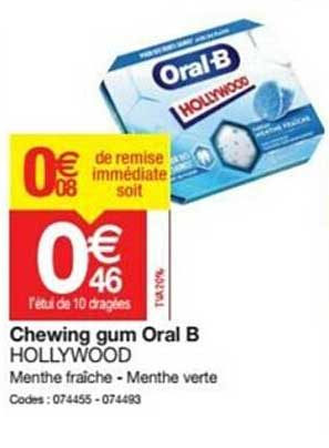 chewing gum oral b hollywood
