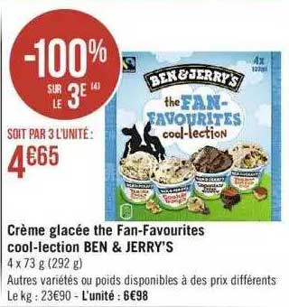 crème glacée the fan-favourites cool-lection ben & jerry's