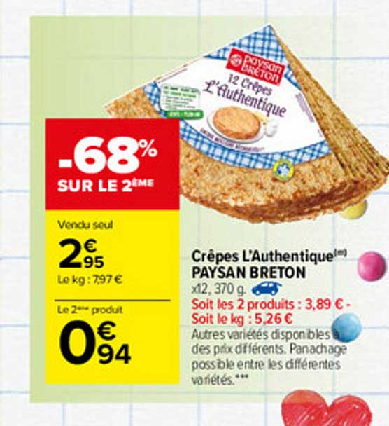 crêpes l'authentique paysan breton