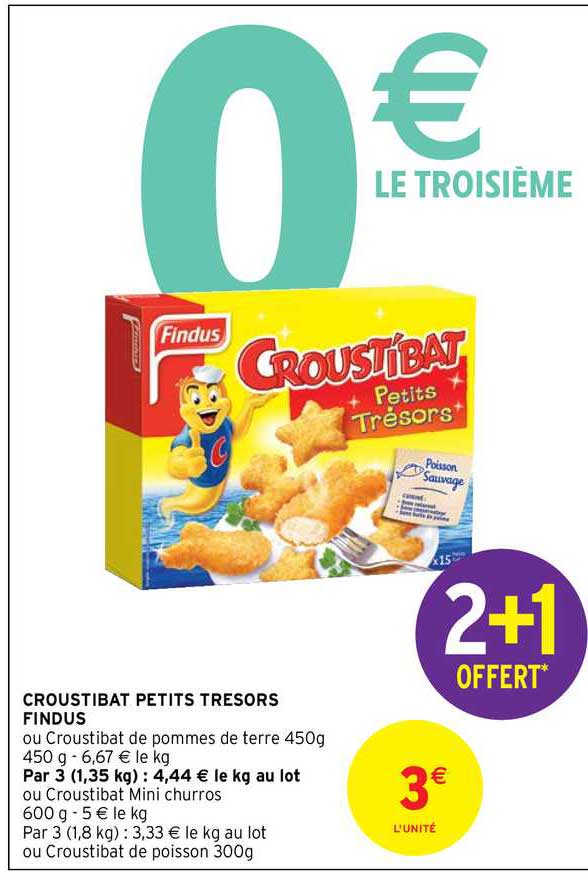 croustibat petits trésors findus