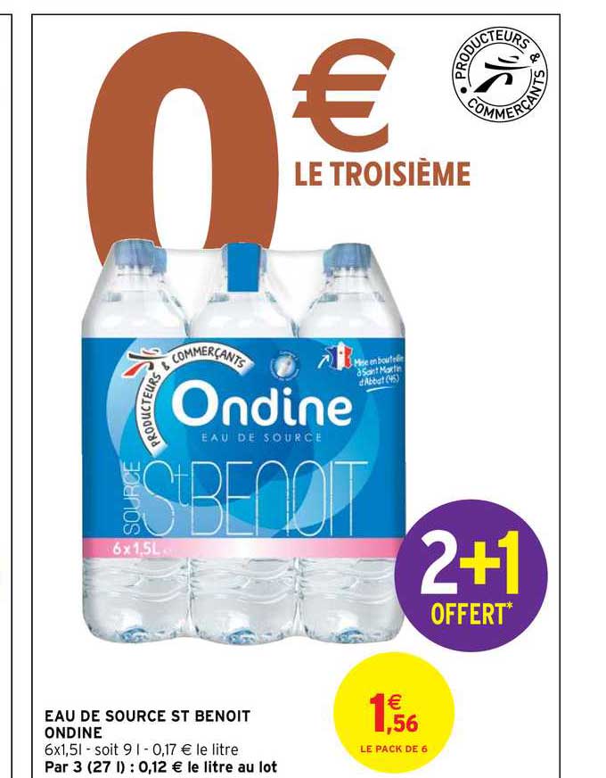 eau de source st benoit ondine