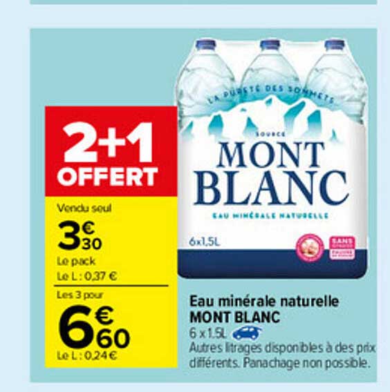 Eau Minérale Naturelle Mont Blanc