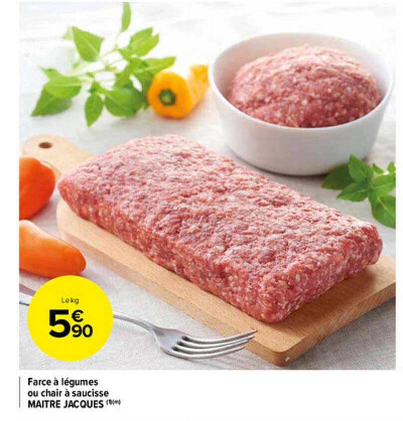farce à légumes ou chair à saucisse maitre jacques