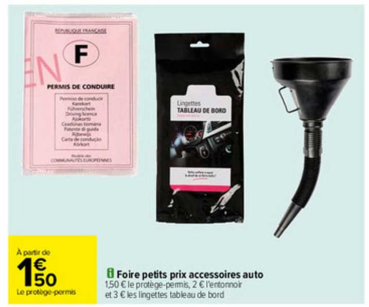 foire petits prix accessoires auto