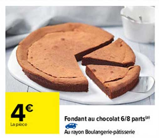 Fondant Au Chocolat 6 8 Parts