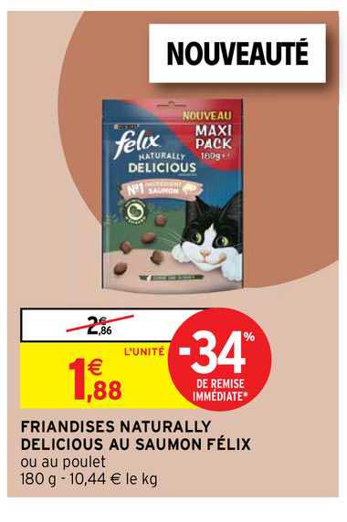 friandises naturallly delicious au saumon félix