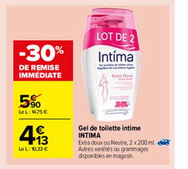 Gel De Toilette Intime Intima