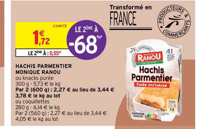 hachis parmentier monique ranou
