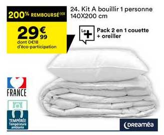 kit à bouillir 1 personne 140x200 cm dreaméa