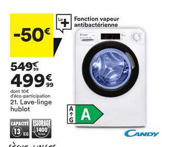 lave-linge hublot candy