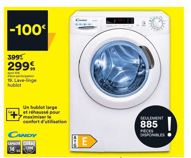 lave-linge hublot candy
