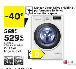 lave-linge hublot lg