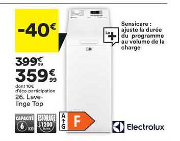 lave-linge top electrolux