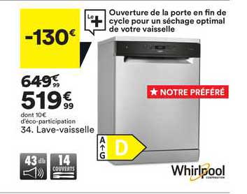 lave-vaisselle whirlpool
