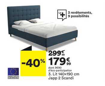 Lit 140x190 Cm Japp 2 Scandi