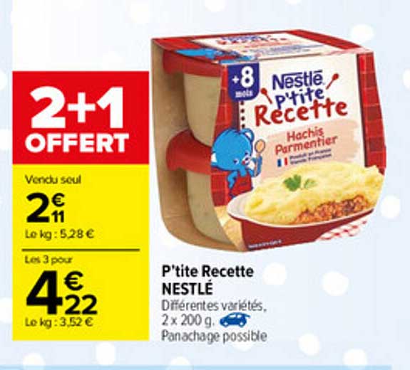 p'tite recette nestlé