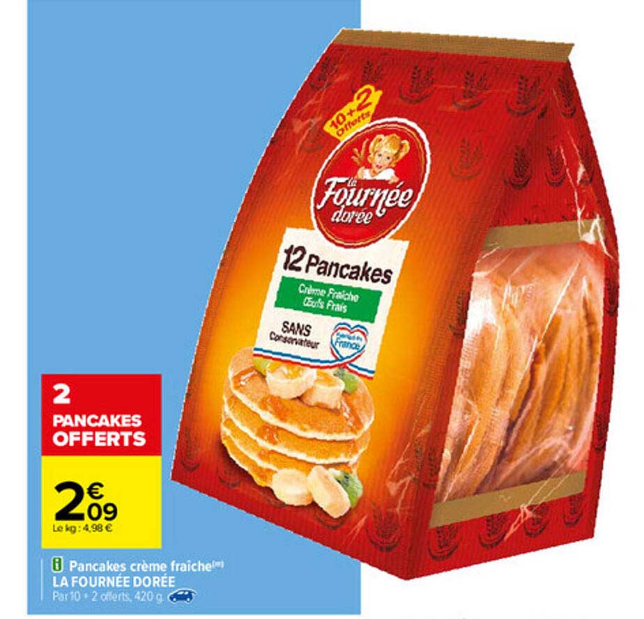 pancakes crème fraiche la fournée dorée