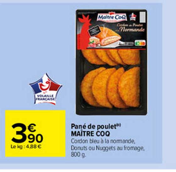 pané de poulet maître coq