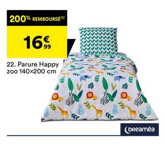 parure happy zoo 140x200 cm dreaméa